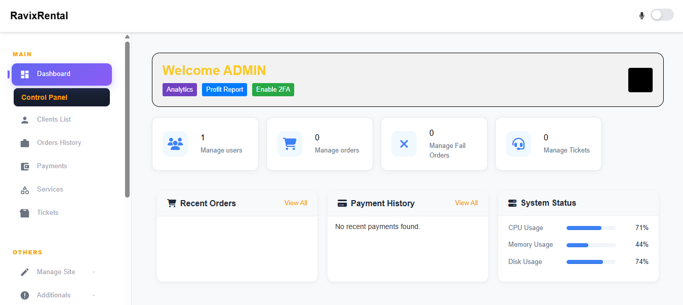Dashboard Preview
